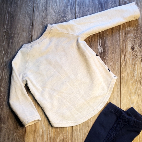 Koala kids baby  heart graphic sweatshirt and navy leggings - Picture 3 of 7